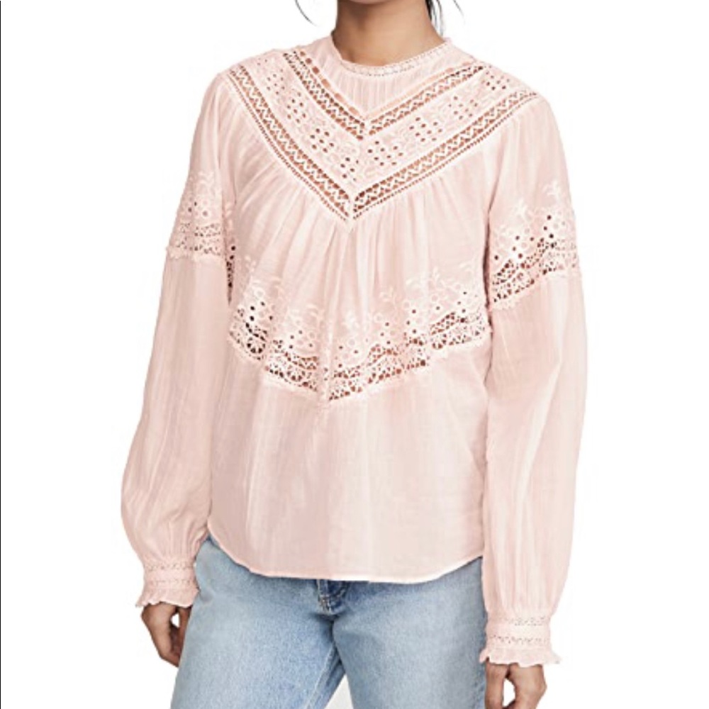 Free People ‘Abigail’ Victorian Boho Top NWT